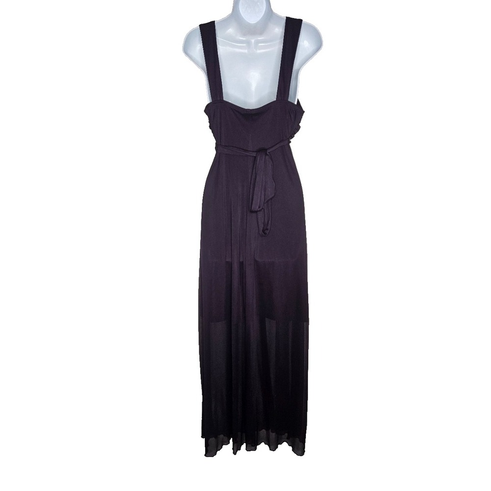Connected Apparel Purple Maxi Dress 10 Beaded Whimsigoth Romantic Elegant - Picture 2 of 7